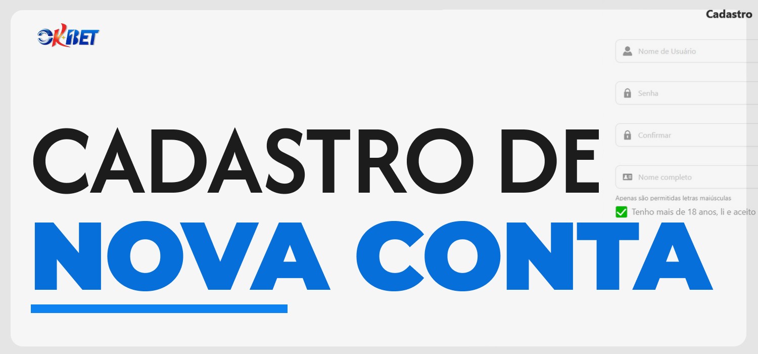 Cadastro de Nova Conta